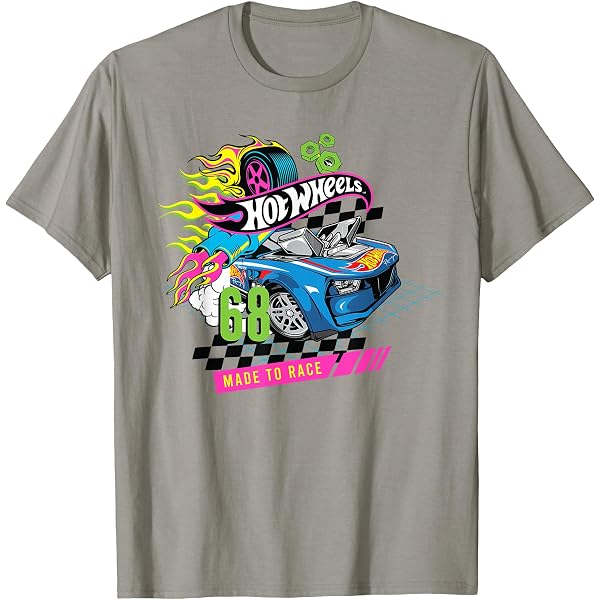 Amazon.com: Hot Wheels Retro 68 T-Shirt : Clothing, Shoes & Jewelry